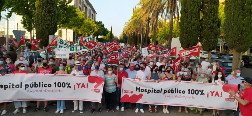 Aljarafe Despierta: Éxito de la manifestación por un Hospital Comarcal 100% público