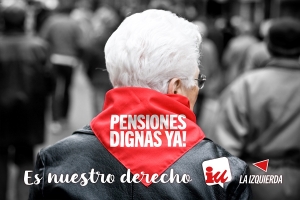 IU Sevilla muestra su apoyo a la manifestación en Defensa de las Pensiones de mañana sábado