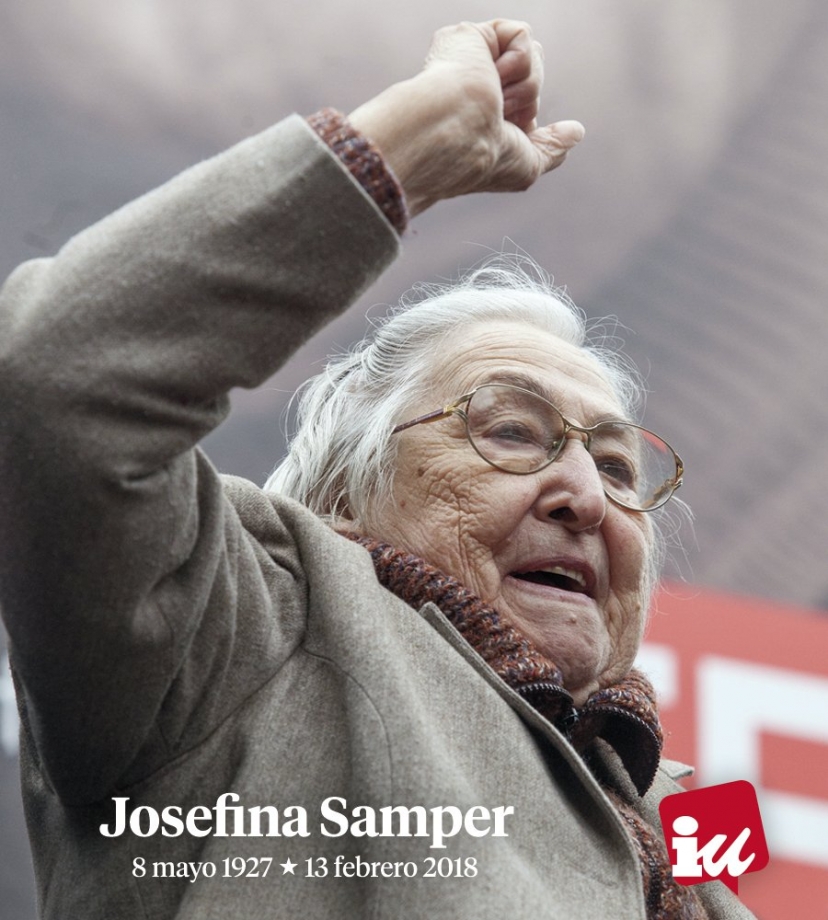 Josefina Samper, mujer luchadora, trabajadora y combativa, ejemplo de compromiso