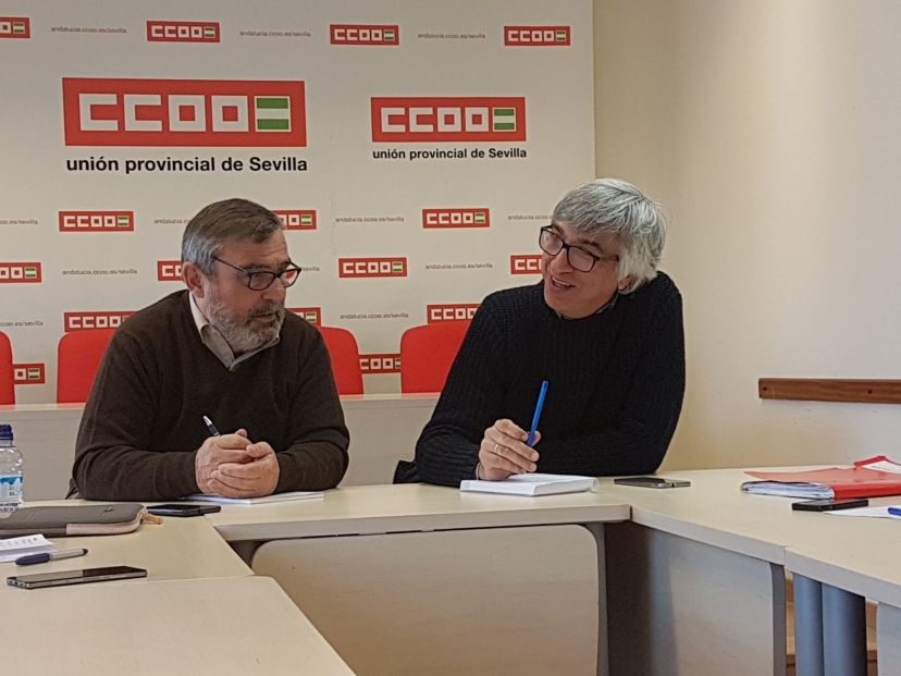 IU y CCOO Sevilla denuncian los falsos mensajes de recuperación económica