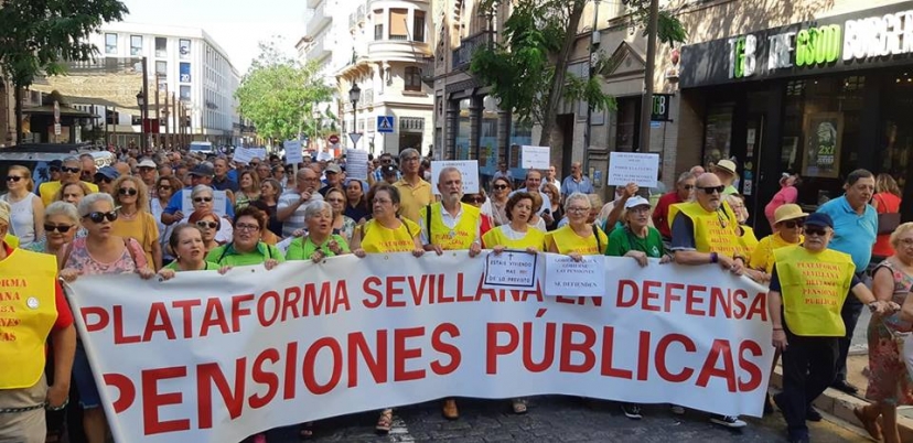 Manifestación por la revalorización de las pensiones al IPC real