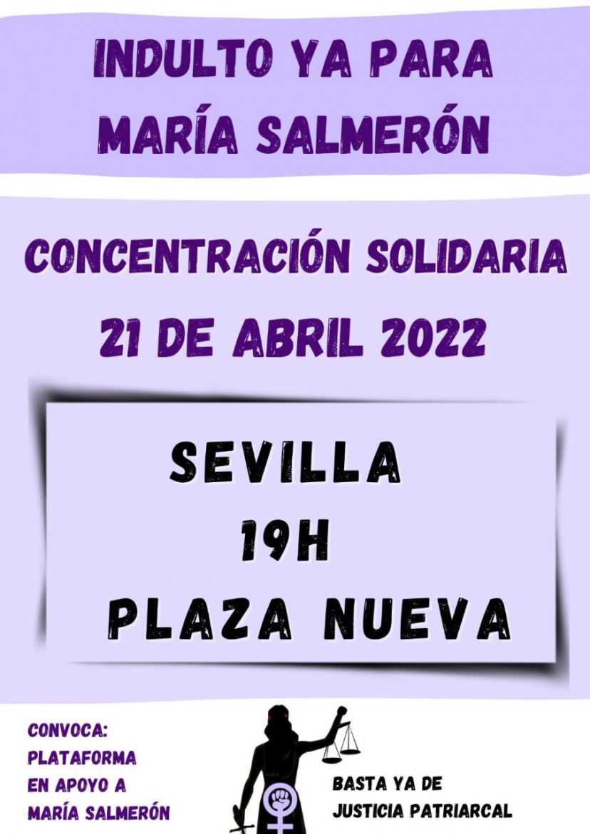 IU Sevilla hace un llamamiento a la concentración del jueves 21 en apoyo a María Salmerón