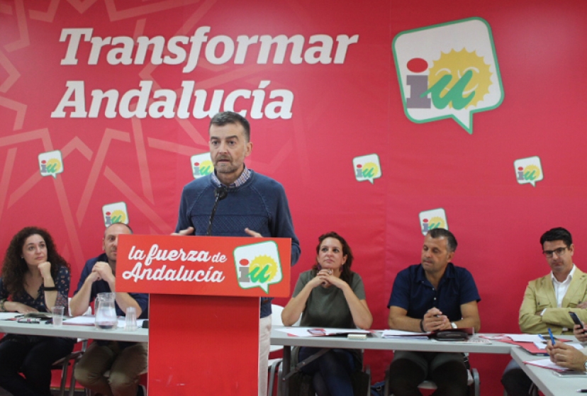 Antonio Maíllo en el Foro de Alcaldías de IU Andalucía