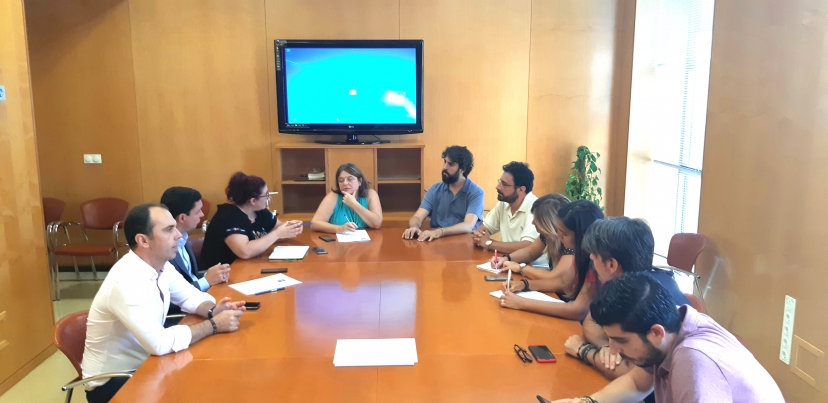 Reunión en Diputación con las y los trabajadores de El Correo de Andalucía