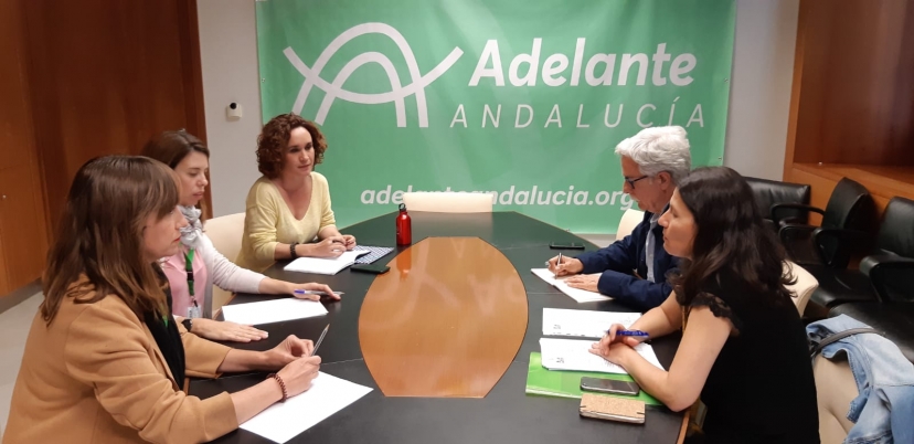 IU Espartinas y Adelante Andalucía se reúnen con el AMPA del CEIP Espartinas